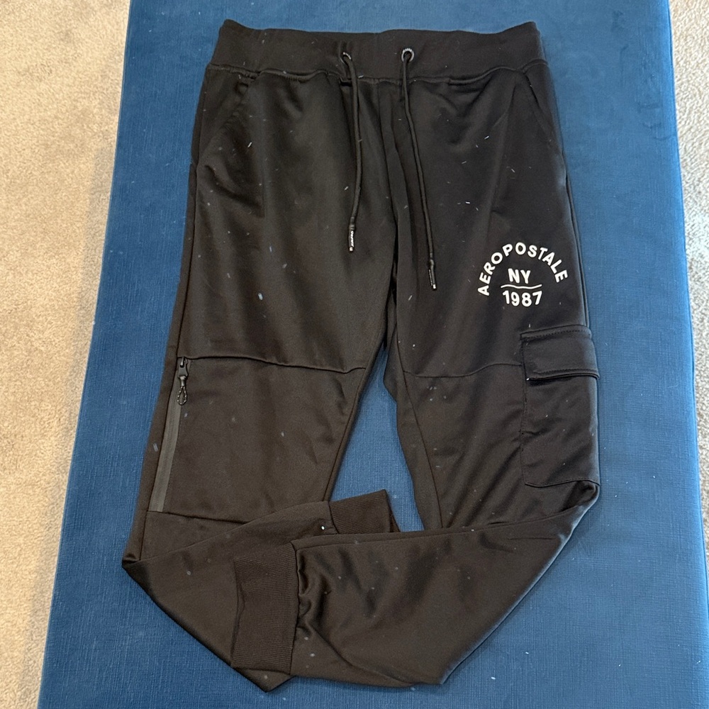 Aeropostale Black Cargo Joggers